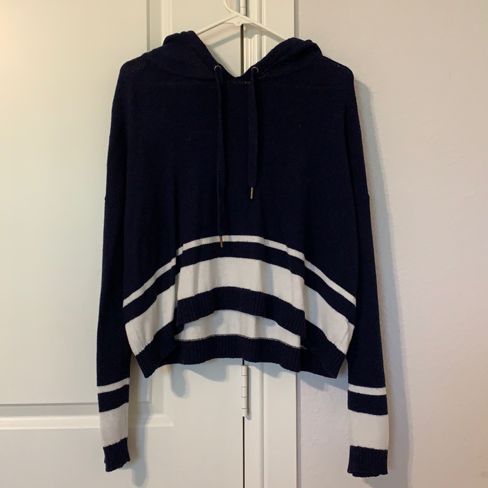 Navy blue hoodie/long sleeve shirt